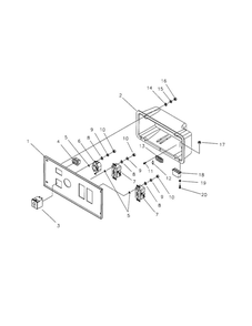 Control Panel Diagram and Parts List for 030252  Briggs and Stratton Generator
